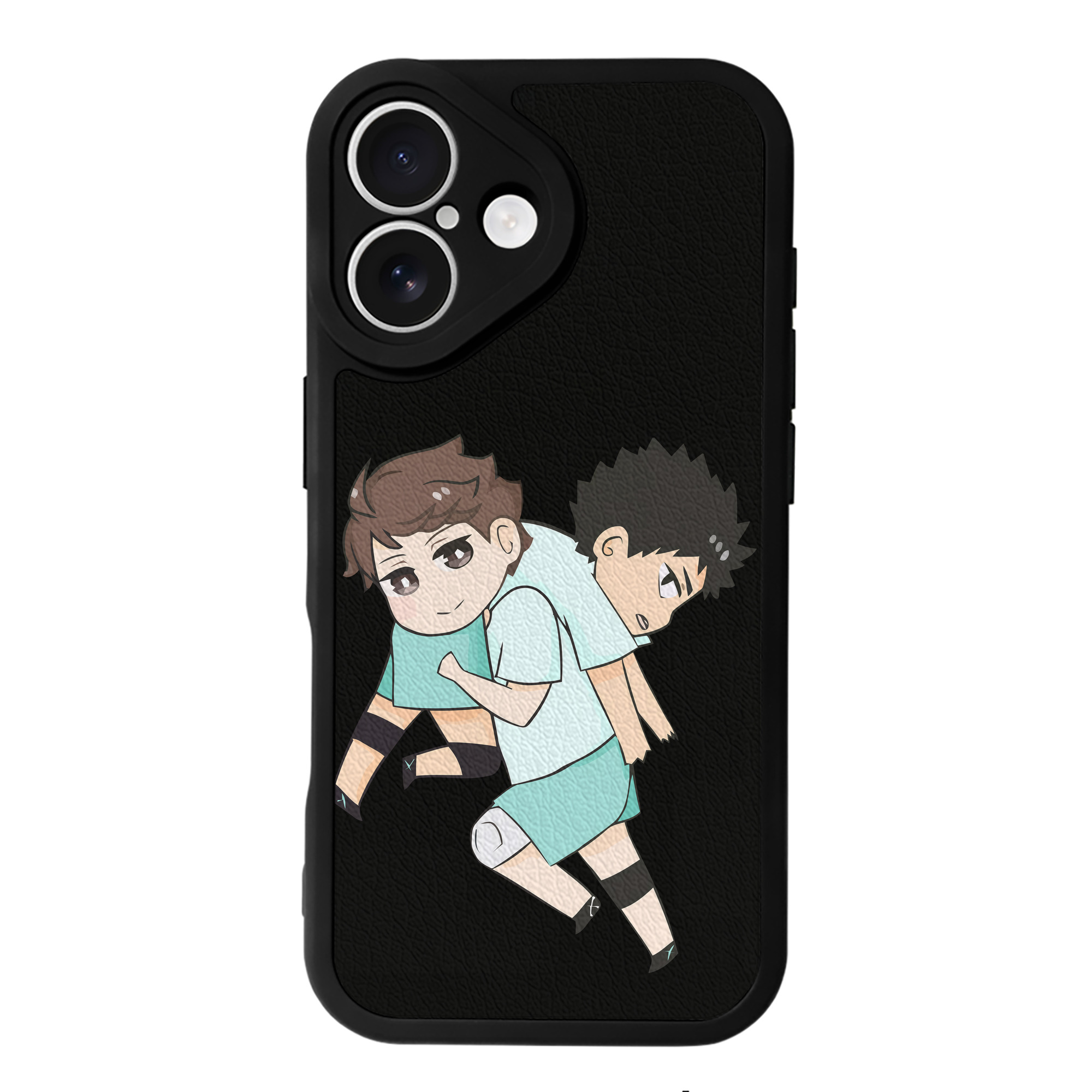 （画像用） ハイキュー!! Haikyu!! 【iPhone 16シリーズ対応】シリコンスマホケース（レザー調） 材質：シリコン
